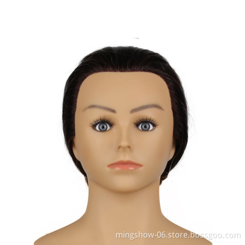 24" Ombre blond mannequin human hair training mannequin head with 100% human hair